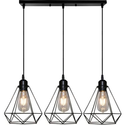AXHUP Retro Industrial 3-Light Pendant - Pendant Lamp AXHUP Retro Industrial 3-Light Pendant - Pendant Lamp