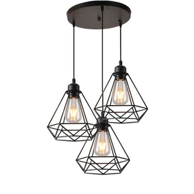 AXHUP Iron Cage Pendant Light - Retro 20cm Interior Lighting AXHUP Iron Cage Pendant Light - Retro 20cm Interior Lighting