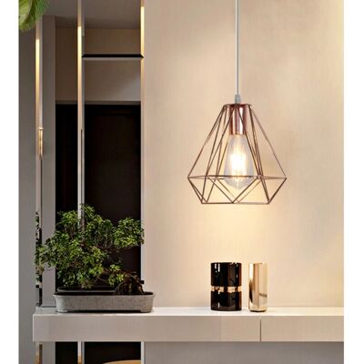 AXHUP - Diamond Pendant - Ø20cm - Rose Gold - Ceiling Lamp AXHUP - Diamond Pendant - Ø20cm - Rose Gold - Ceiling Lamp