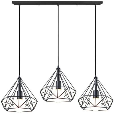 H&M - Ø25cm Diamond Pendant Lamp - Industrial Style Lighting H&M - Ø25cm Diamond Pendant Lamp - Industrial Style Lighting