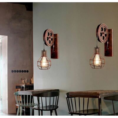 AXHUP Vintage Industrial Wall Lamp - E27 Max 60W AXHUP Vintage Industrial Wall Lamp - E27 Max 60W