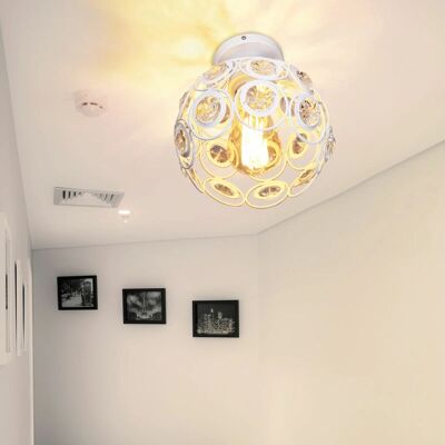 AXHUP - Crystal Ceiling Light - White - Ø20cm - Ceiling light AXHUP - Crystal Ceiling Light - White - Ø20cm - Ceiling light