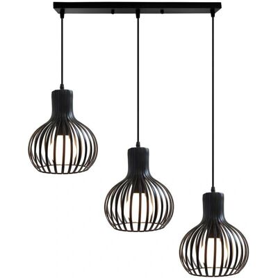 H&M - Lampada a sospensione industriale vintage Ø20cm Nera - Lampada a soffitto H&M - Lampada a sospensione industriale vintage Ø20cm Nera - Lampada a soffitto