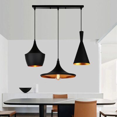 AXHUP Vintage Pendant Light Set of 3 - Pendant Lamp - Industrial Style AXHUP Vintage Pendant Light Set of 3 - Pendant Lamp - Industrial Style