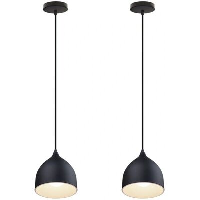 Axhup Modern Pendant Lamp Black Dome Shade Axhup Modern Pendant Lamp Black Dome Shade