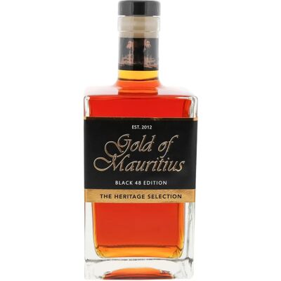 Gold of Mauritius Black 48 Edition - Heritage Selection Rhum - Publicité Gold of Mauritius Black 48 Edition - Heritage Selection Rhum - Publicité