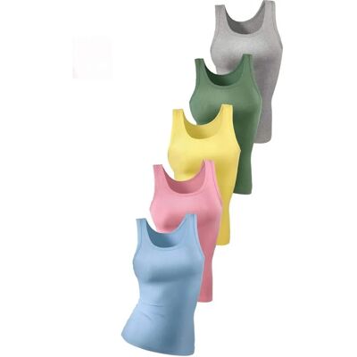 PETITE FLEUR 58/60 Bunt Damen Unterhemd - Unterhemd PETITE FLEUR 58/60 Bunt Damen Unterhemd - Unterhemd