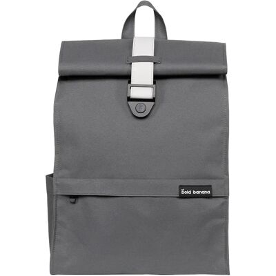 Bold Banana Sac à Dos Roll Top Résistant à l'Eau 15.6 pouces Gris - Publicité Bold Banana Sac à Dos Roll Top Résistant à l'Eau 15.6 pouces Gris - Publicité