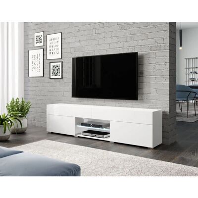 BRATEX - Carrera - Blanco brillo - 180 cm - TV stand BRATEX - Carrera - Blanco brillo - 180 cm - TV stand