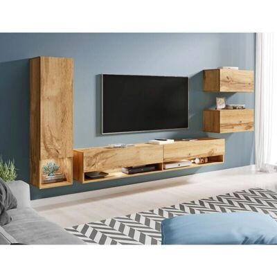 Bratex Conjunto de Muebles de Salón Amadeo - Moderno, Wotan Bratex Conjunto de Muebles de Salón Amadeo - Moderno, Wotan