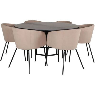 Møbel24 - Copenhagen - Brauner Esstisch - Dining set Møbel24 - Copenhagen - Brauner Esstisch - Dining set