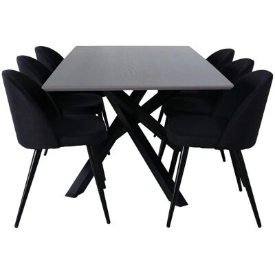 Ebuy24 7-teiliges Essset - Grau und Schwarz Ebuy24 7-teiliges Essset - Grau und Schwarz