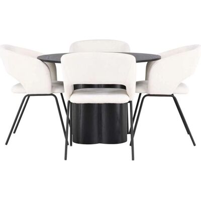 Ebuy24 - Olivia 65 - 110 x 75 x 110 cm - 5-delt spisegruppe Ebuy24 - Olivia 65 - 110 x 75 x 110 cm - 5-delt spisegruppe