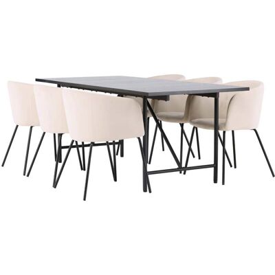 Ebuy24 - Astrid - 90x75x200 cm - 7-dels sett Ebuy24 - Astrid - 90x75x200 cm - 7-dels sett