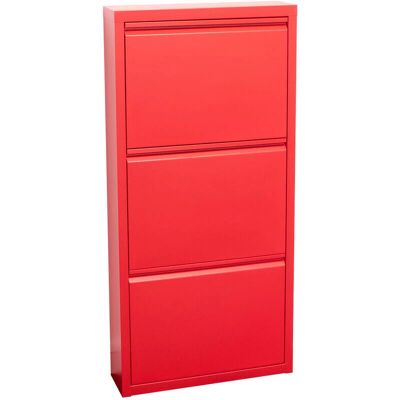 Møbel24 Pisa Schuhschrank - 3-Türen Metall - Modernes Skandinavisches Design Møbel24 Pisa Schuhschrank - 3-Türen Metall - Modernes Skandinavisches Design