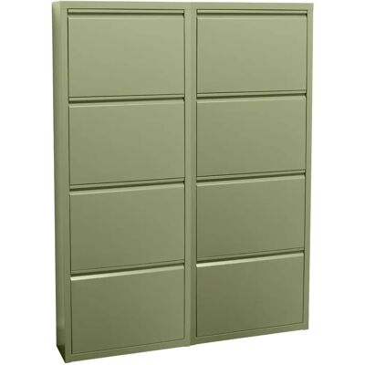 ebuy24 Pisa Grüner Metall Schuhschrank - 8 Türen - Moderner Stauraum ebuy24 Pisa Grüner Metall Schuhschrank - 8 Türen - Moderner Stauraum