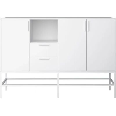 Ebuy24 Ravn Sideboard - Moderne Design, 3 Dører, 2 Skuffer Ebuy24 Ravn Sideboard - Moderne Design, 3 Dører, 2 Skuffer