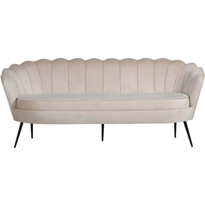 Nice 3-Sitzer Velourssofa - Sofa Nice 3-Sitzer Velourssofa - Sofa