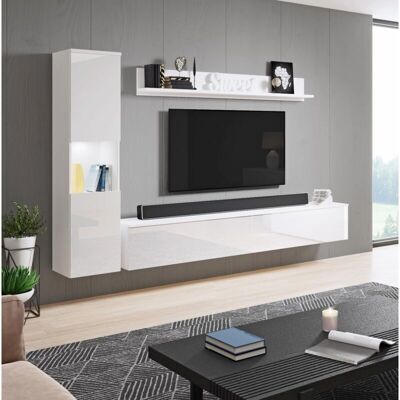 BRATEX - PARIS - White - Gloss - Muebles de salón BRATEX - PARIS - White - Gloss - Muebles de salón