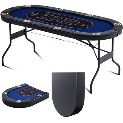 Merkki Malli - Taitettava Pokerpöytä 8 Pelaajalle - Kasino Tyyli Merkki Malli - Taitettava Pokerpöytä 8 Pelaajalle - Kasino Tyyli