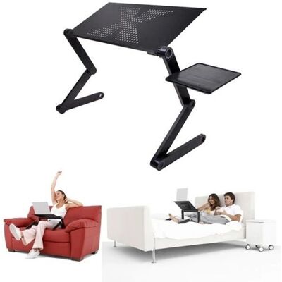 TEMPSA - Support PC - Noir - Aluminium - Support pour ordinateur portable - Publicité TEMPSA - Support PC - Noir - Aluminium - Support pour ordinateur portable - Publicité