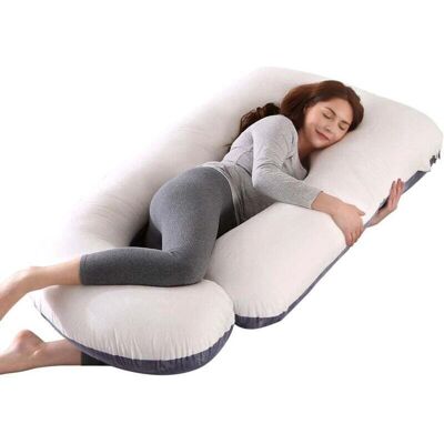 XVX - Almohada de embarazo en forma de G - Funda de terciopelo - Nursing pillow XVX - Almohada de embarazo en forma de G - Funda de terciopelo - Nursing pillow