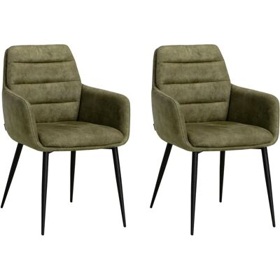 OMG DESIGN - Bailey - Farbe Moss - Rahmen Schwarz - Stuhl OMG DESIGN - Bailey - Farbe Moss - Rahmen Schwarz - Stuhl