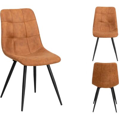 OMG DESIGN - Peak - Cognac - Schwarz - Esstischstuhl OMG DESIGN - Peak - Cognac - Schwarz - Esstischstuhl
