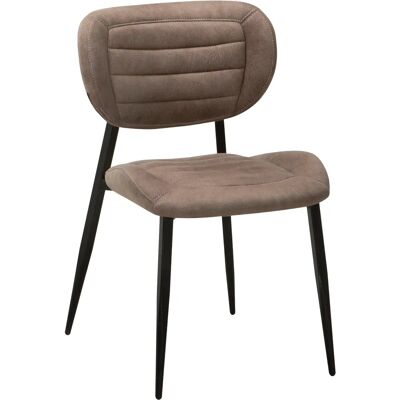 OMG DESIGN - Rikki - Taupe Sitzfläche - Schwarzes Gestell - Chair OMG DESIGN - Rikki - Taupe Sitzfläche - Schwarzes Gestell - Chair