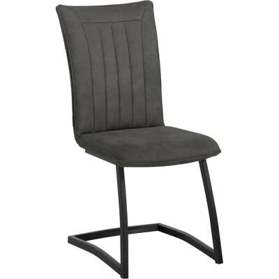 OMG DESIGN Amara - Anthrazit - Luxor-Stoff - Schwarzes Gestell Stuhl OMG DESIGN Amara - Anthrazit - Luxor-Stoff - Schwarzes Gestell Stuhl