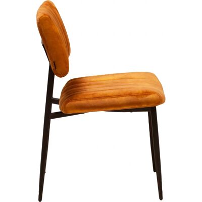 OMG DESIGN - Ivan - Goldener Bezug - Schwarzes Gestell - Esszimmerstuhl OMG DESIGN - Ivan - Goldener Bezug - Schwarzes Gestell - Esszimmerstuhl