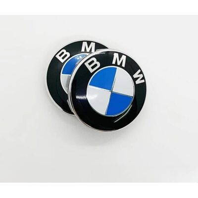 BMW - Emblem Logo - Bleu-Blanc - 82mm-74mm - Emblem BMW - Emblem Logo - Bleu-Blanc - 82mm-74mm - Emblem