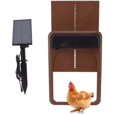SNQ - CoopDoor - Brown - Automatic chicken coop door SNQ - CoopDoor - Brown - Automatic chicken coop door