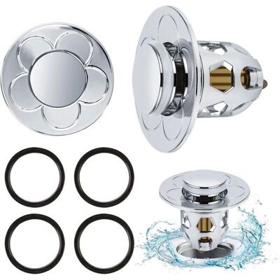 SNQ - Universal - 34-40 mm - ABS zinc-coated + brass core - Drain stopper SNQ - Universal - 34-40 mm - ABS zinc-coated + brass core - Drain stopper
