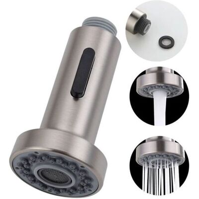 SNQ - Faucet Head Replacement - G1/2 - Brushed - Kitchen SNQ - Faucet Head Replacement - G1/2 - Brushed - Kitchen