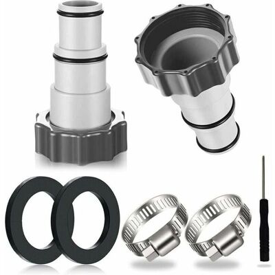 SNQ 1.25 in to 1.5 in pool hose adapter - 2-pack SNQ 1.25 in to 1.5 in pool hose adapter - 2-pack