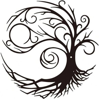 SNQ - Tree of Life - Art Deco - 30x30 cm - Wall Art SNQ - Tree of Life - Art Deco - 30x30 cm - Wall Art