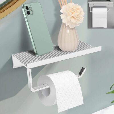 SNQ - PortaCartaIgienica - Aluminum - Shelf - Toilet paper holder SNQ - PortaCartaIgienica - Aluminum - Shelf - Toilet paper holder