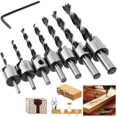 SNQ - Countersink - HSS - 3-10 mm - Drill Countersink Bit Set SNQ - Countersink - HSS - 3-10 mm - Drill Countersink Bit Set
