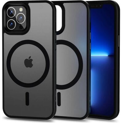 Tech-Protect Magmat iPhone 12/12 Pro Mat Sort - Mobilcover Tech-Protect Magmat iPhone 12/12 Pro Mat Sort - Mobilcover