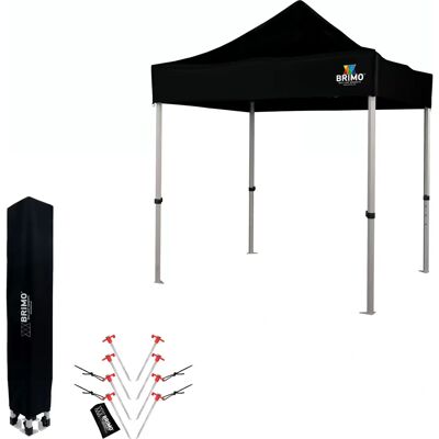 BRIMO - Gazebo 2x2m - 3 plné stěny - 8 kolíků - Gazebo BRIMO - Gazebo 2x2m - 3 plné stěny - 8 kolíků - Gazebo