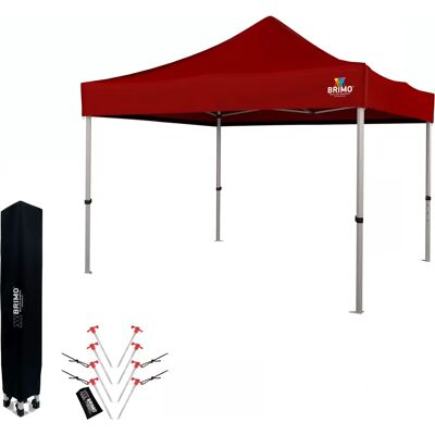 BRIMO - 3x3m Zahradní Pavilon - 3 stěny - 8 kolíků - Gazebo BRIMO - 3x3m Zahradní Pavilon - 3 stěny - 8 kolíků - Gazebo