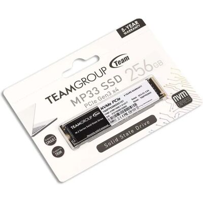 Team Group MP33 256GB M.2 2280 PCIe NVMe SSD - Publicité Team Group MP33 256GB M.2 2280 PCIe NVMe SSD - Publicité