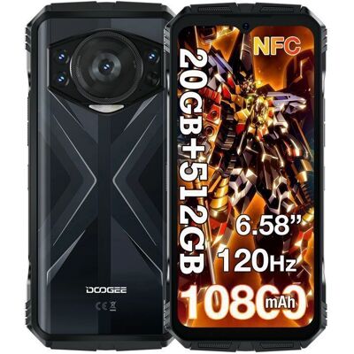 Smartphone DOOGEE S118 - 20GB RAM, 512GB Stockage - Robuste 6,58" 120Hz - 10800mAh - Dual SIM - Publicité Smartphone DOOGEE S118 - 20GB RAM, 512GB Stockage - Robuste 6,58" 120Hz - 10800mAh - Dual SIM - Publicité