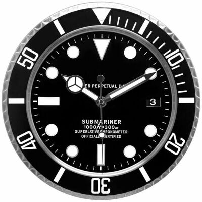 KZQ - Submariner - Negro - 34 x 34 x 5 cm - Reloj KZQ - Submariner - Negro - 34 x 34 x 5 cm - Reloj