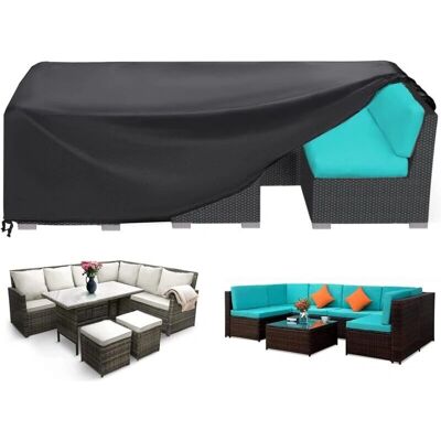 KZQ - Oxford 420D - Negro - Funda para muebles de jardín KZQ - Oxford 420D - Negro - Funda para muebles de jardín