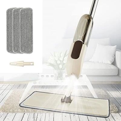 KZQ - KZQ - Microfibra - 3 Mops Planos - Mop KZQ - KZQ - Microfibra - 3 Mops Planos - Mop