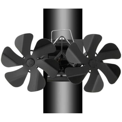 KZQ - StoveFan - 12 aspas - Ventilador de estufa de pared KZQ - StoveFan - 12 aspas - Ventilador de estufa de pared