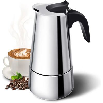 Godmorn Stovetop Espresso Maker, Italian Coffee Maker Moka Pot, 300ml/6 Cup Godmorn Stovetop Espresso Maker, Italian Coffee Maker Moka Pot, 300ml/6 Cup