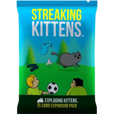 Pack d'extension Exploding Kittens - Jeu de cartes pour adultes - Bleu Pack d'extension Exploding Kittens - Jeu de cartes pour adultes - Bleu